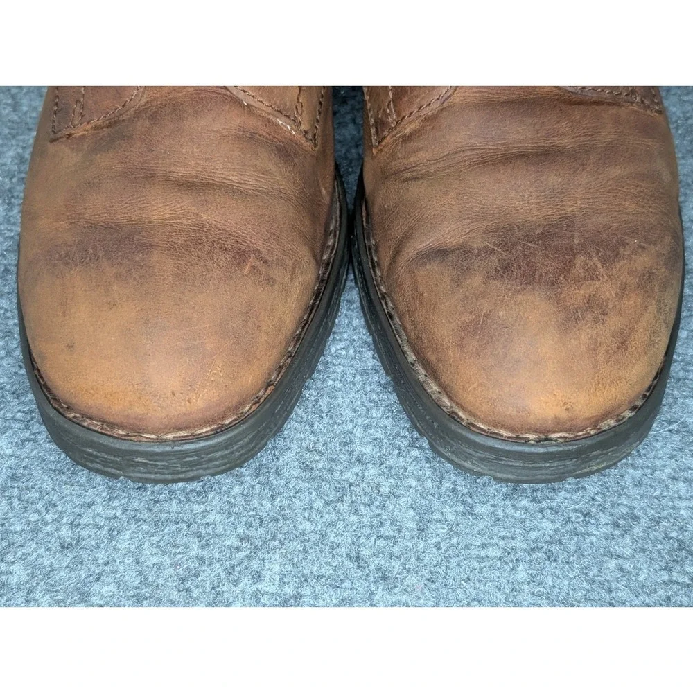 Born Brown Leather Suede Lace Up Combat Boots Men's Size 15 READ**